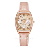 Alexandre Christie AC 2B86 BF Multifunction Pink Rosegold Leather Strap
